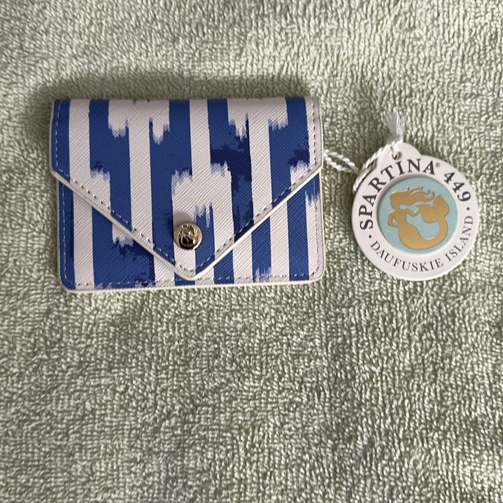 Spartina 449 Blue and White Women's Card Wallet